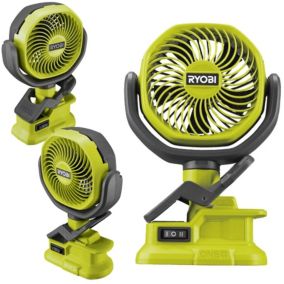 Akumulatorowy Wentylator Zaciskowy RYOBI ONE+ 18 V 1 szt.