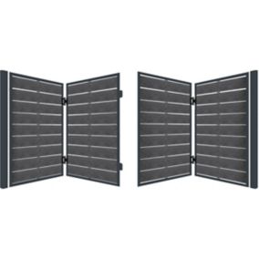 Brama łamana Elba z automatem 400 x 150 cm