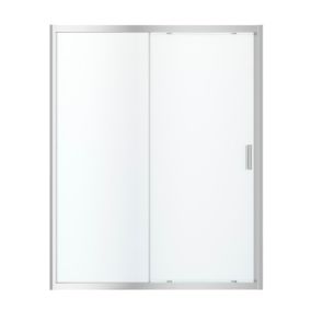 Drzwi prysznicowe przesuwne GoodHome Beloya 160 cm chrom/transparentne