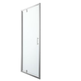 Drzwi prysznicowe wahadłowe GoodHome Beloya 90 cm chrom/transparentne