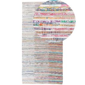 Dywan bawełniany 80 x 150 cm wielokolorowy Mersin 1 szt.