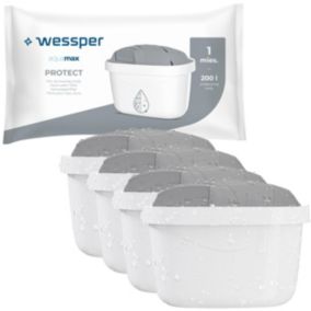 Filtr wody, Wessper, do dzbanków filtrujących, zamiennik do Brita Maxtra Plus, 4szt