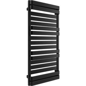 Grzejnik łazienkowy Terma Snap 110 x 50 cm czarny mat