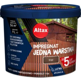 Impregnat Altax Jedna Warstwa brąz 9 l