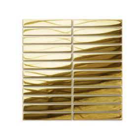 Mozaika szklana Ilcom piano gold złota metallic 30.0 x 29.5 cm 1 szt.
