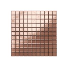 Mozaika szklana Ilcom różowa praline 30x30cm 1 szt.