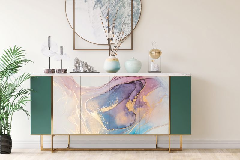 Okleina pcv Tulup dekoracyjna Kolorowy marmur 100x50 cm