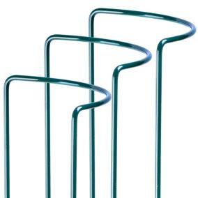 Podpora Ogrodowa KADAX Na Kwiaty Stojak metalowy Roślin 60cm Obejma 3szt