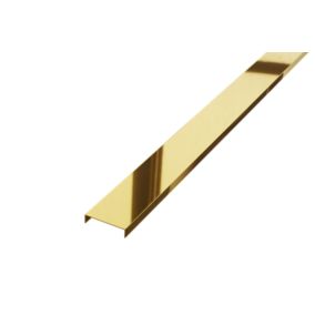 Profil metalowy rektyfikowany U Lambro złoty połysk 4cm x 270cm 1 szt.
