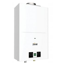 Przepływowy ogrzewacz gazowy Pegaso Eco 11 LPG Ferroli 8,1-18,9 kW z wyświetlaczem LCD 1 szt.