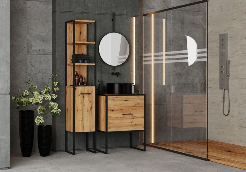 Regał łazienkowy Kobi Aura loft 1 szt.