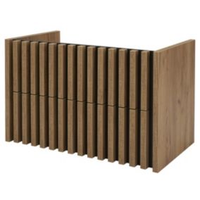 Szafka pod umywalkę Deftrans Line wisząca 80 cm dąb złoty