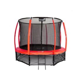Trampolina Ogrodowa Jumpi 312cm/10FT Maxy Comfort Plus Czerwona Z Wewnętrzną Siatką 1 szt