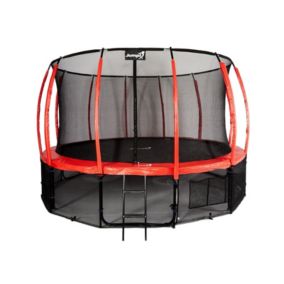 Trampolina Ogrodowa Jumpi 487cm/16FT Maxy Comfort Plus Czerwona Z Wewnętrzną Siatką 1 szt