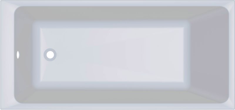 Wanna akrylowa GoodHome Teesta 150 x 70 cm biała