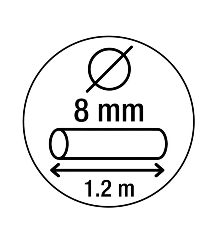 Zabezpieczenie rowerowe Smith & Locke na szyfr 8 x 1200 mm