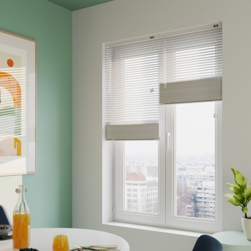 Żaluzja GoodHome aluminiowa Colours Studio 60 x 180 cm biała
