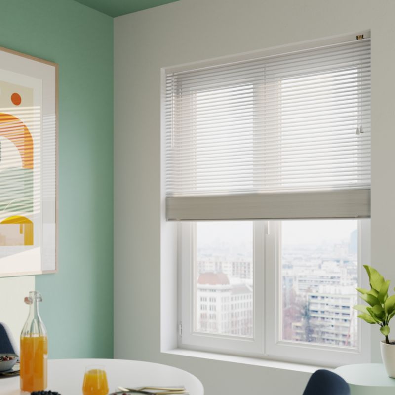 Żaluzja GoodHome aluminiowa Colours Studio 90 x 180 cm biała